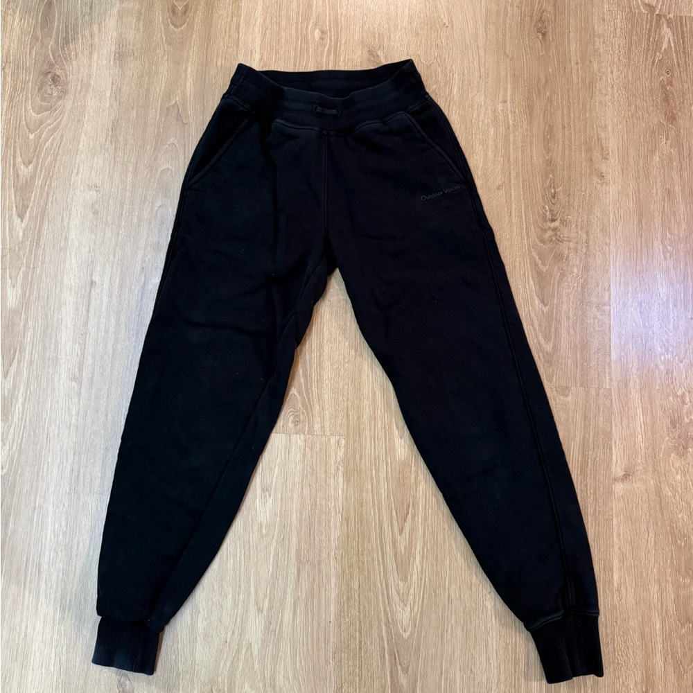 Outdoor Voices Black CloudKnit Joggers Womens XS Athleisure Sweatpants Lounge